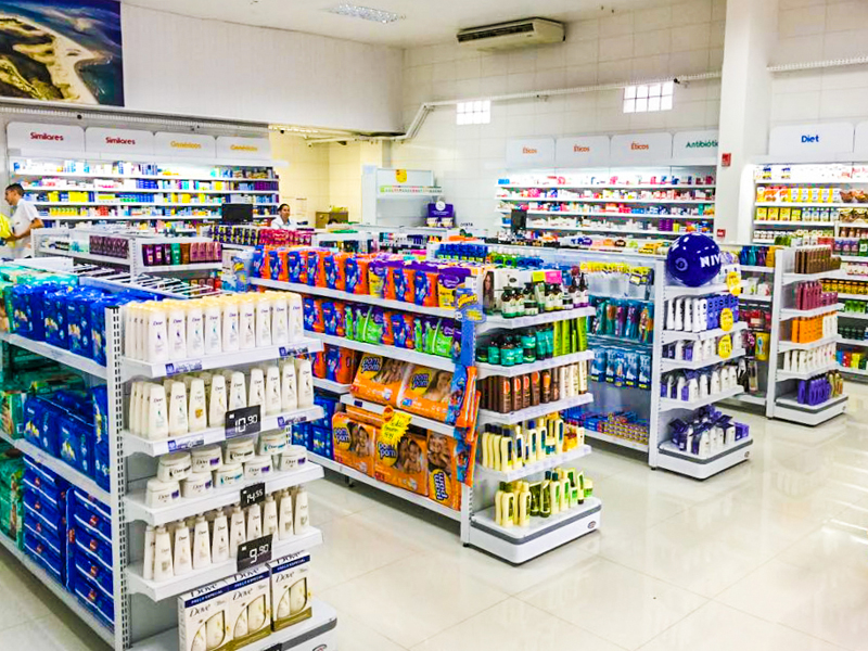 Gôndolas para Farmácias
